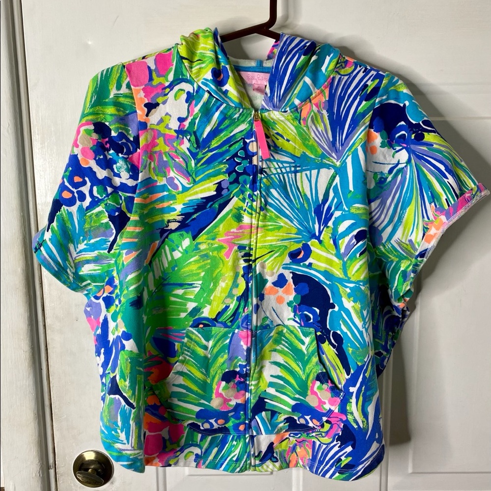 LILLY PULITZER ASHLEE Purrfect Beach Hooded Poncho